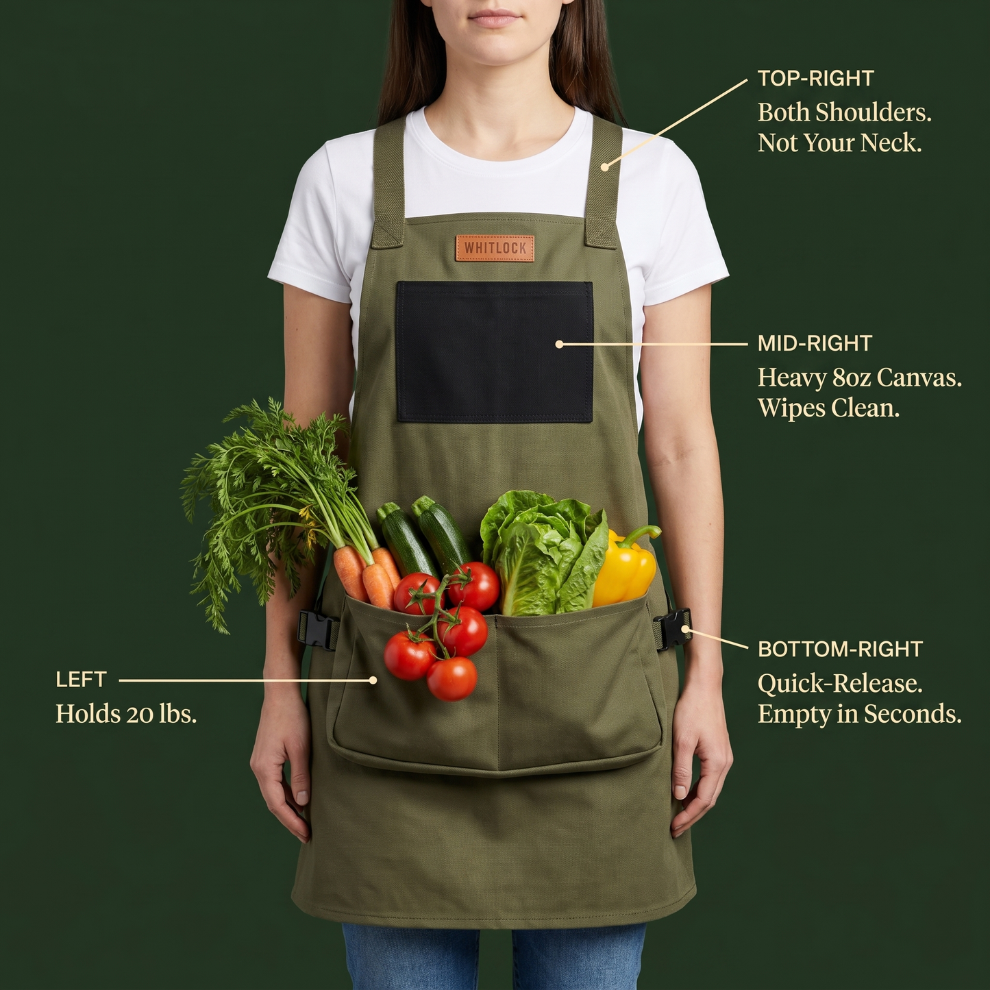The Harvest Apron — by Whitlock Garden Co.